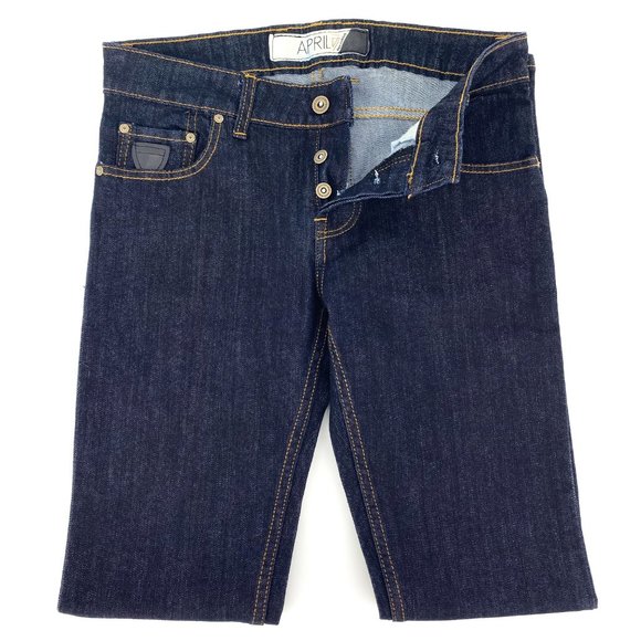 RARE APRIL 77 RECORDS Raw Denim Skinny Jeans - Picture 11 of 16